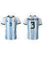 Argentiina Nicolas Tagliafico #3 Kotipaita MM-kisat 2022 Lyhythihainen
